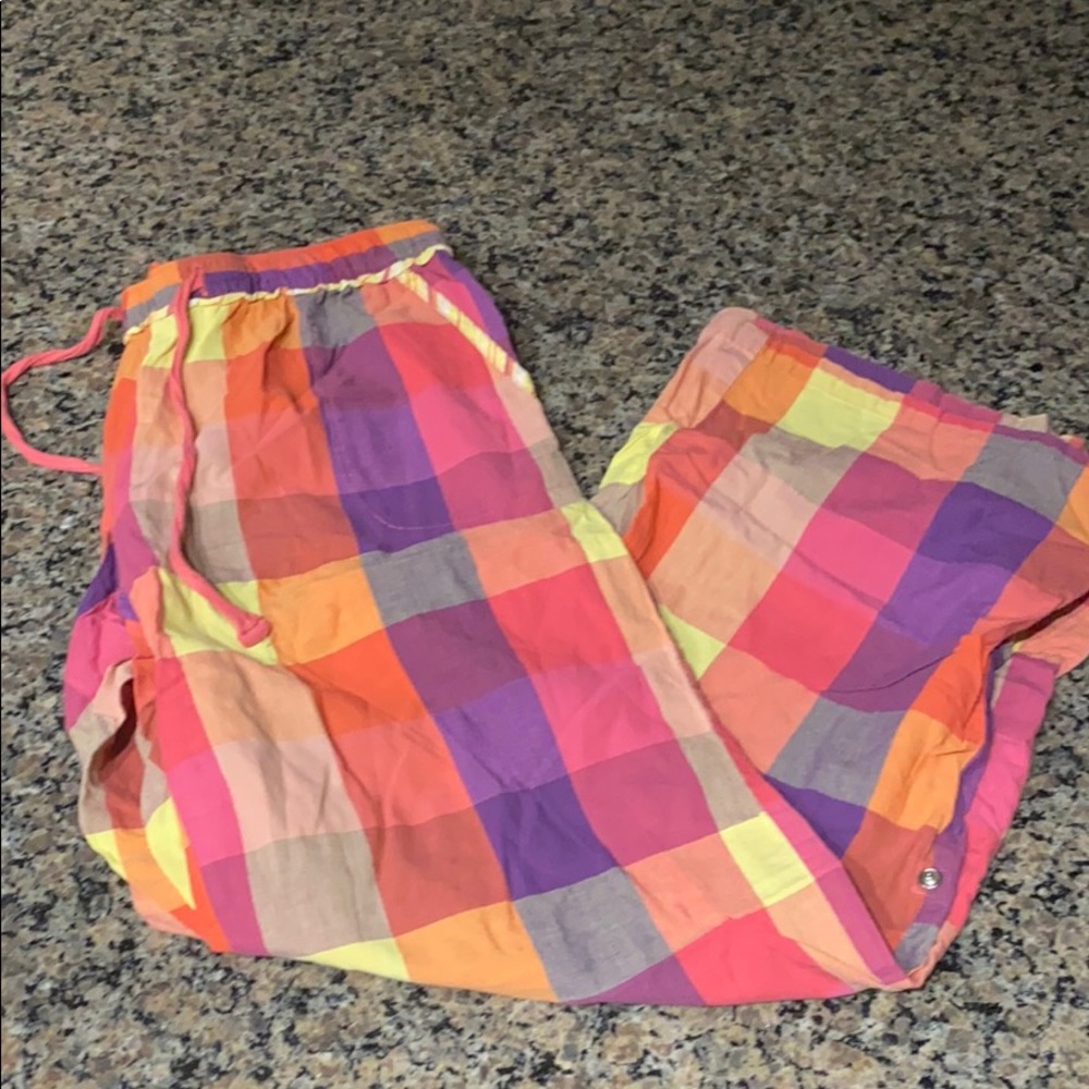 Plaid pajama pants